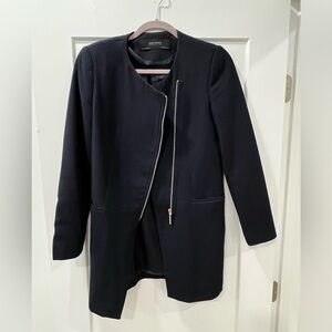 Zara Basics Navy Blue Hybrid Blazer/Jacket. Size S.